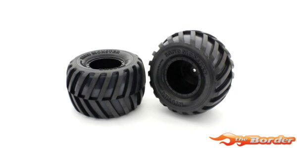 Kyosho Pre-Glued High Grip Soft Tires (2) EP MadVan EZTH001BKS