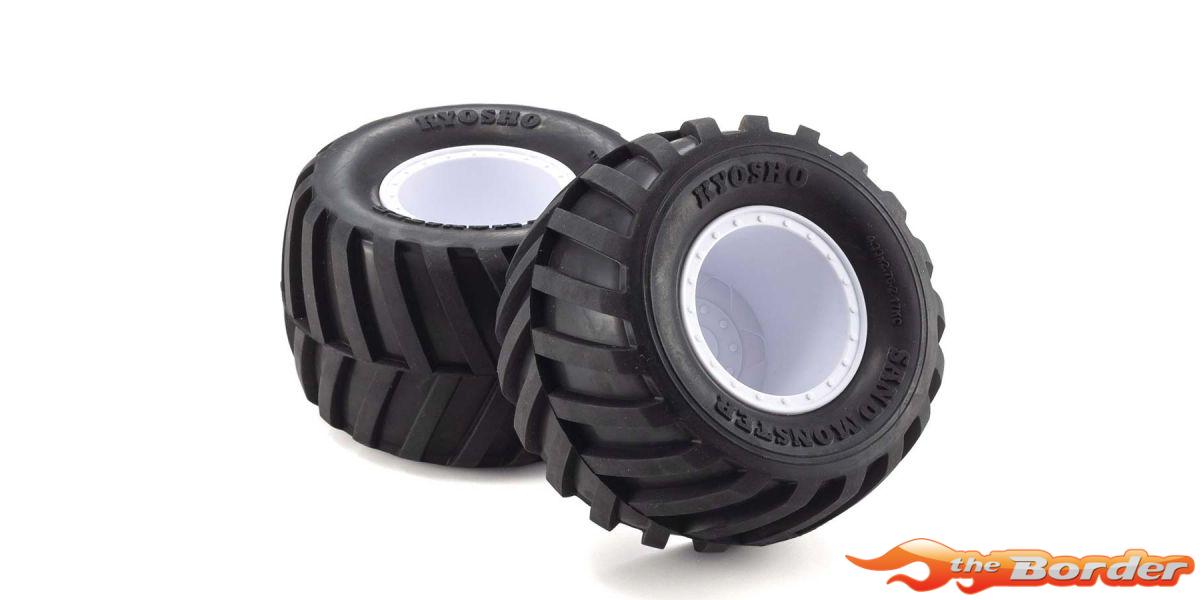 Kyosho Pre-Glued High Grip Soft Tires (2) EP MadVan VE EZTH001WSB