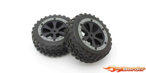 Kyosho Pre-Glued Tires Ez Series Sandmaster 1:10 EP (2) EZTH002GY