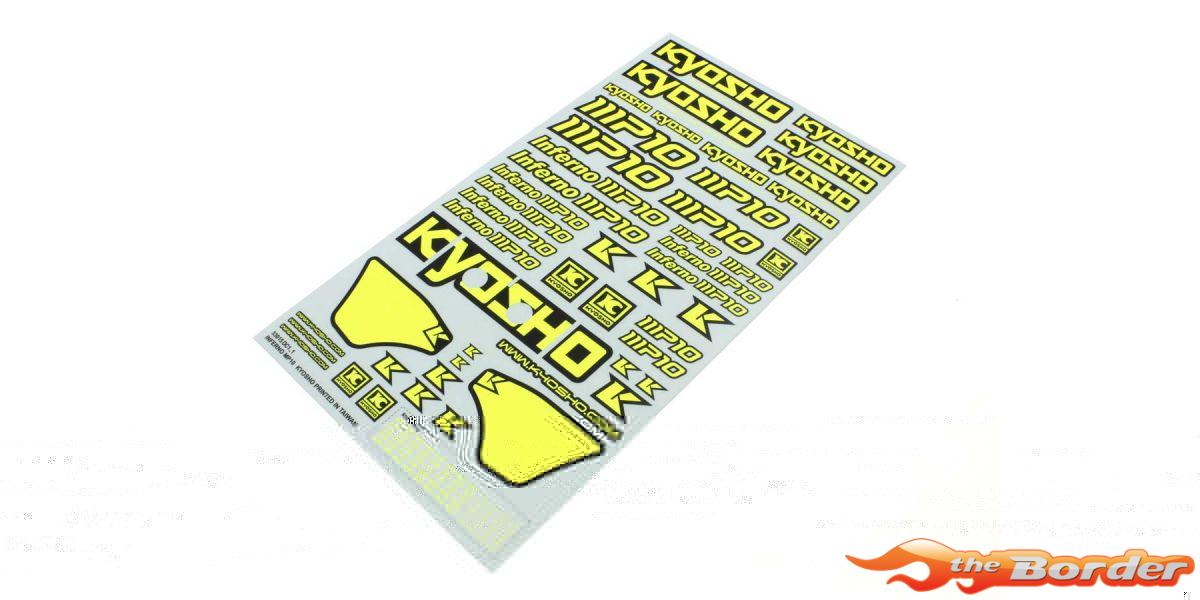 Kyosho Decal Sheet Inferno MP10 (F-Yellow) IFD411KY