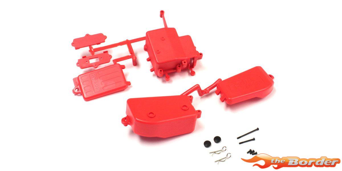 Kyosho Receiver and Battery Box Inferno MP9-MP10 - Red IFF001KRB