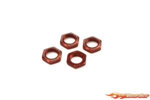 Kyosho Serrated Wheel Nuts Inferno 1:8 (4) Red IFW472R