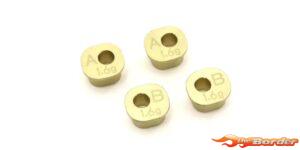 Kyosho Brass Rear Hub Carrier Spacer set Inferno MP10 IFW606B