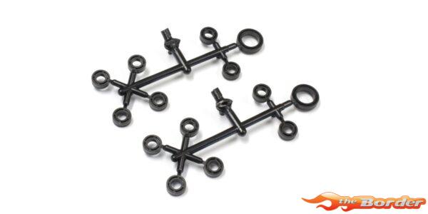 Kyosho Pom Bush Set 5X10X4mm (12) Black Outlaw Rampage OL015-2
