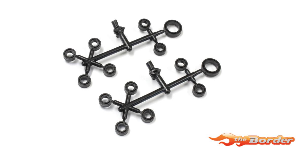 Kyosho Pom Bush Set 5x10x4mm (12) Black Outlaw Rampage OL015-2