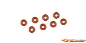 Kyosho O-Ring Seal P3 (8) Grooved - Orange ORG03XRB