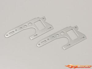 Kyosho Front Side Plate Set Optima (2) Silver OT214S