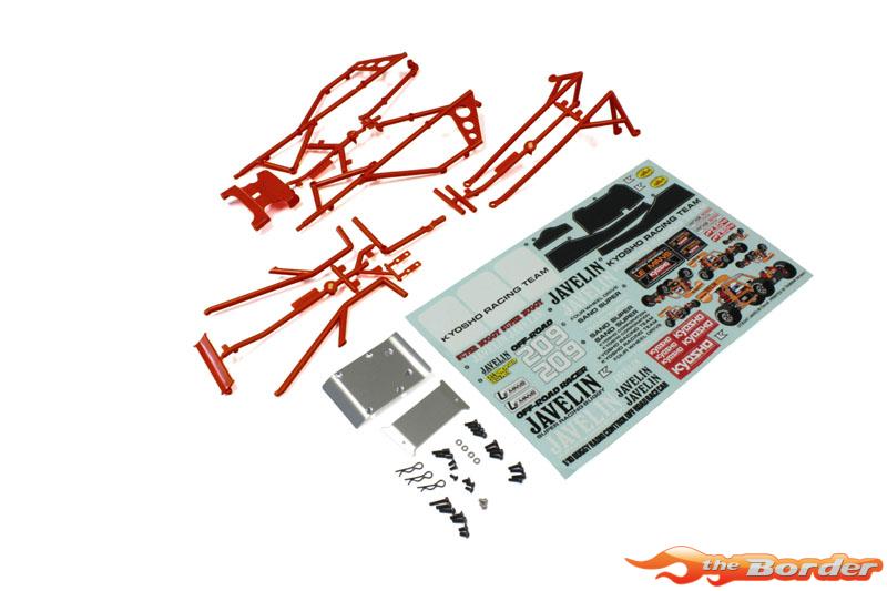 Kyosho Body Parts And Roll Bar Javelin - Red OTB247R