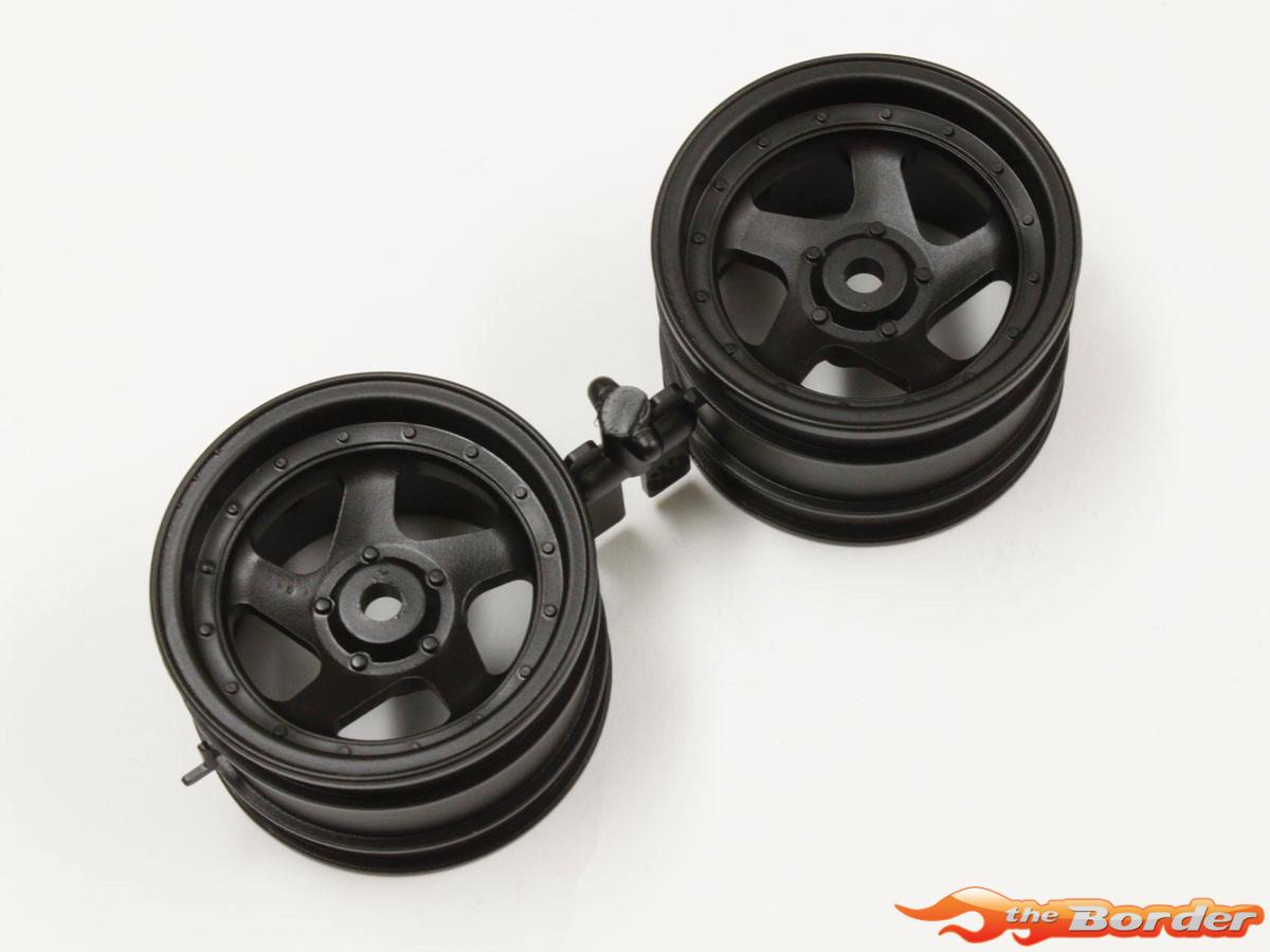 Kyosho Wheel 5 Spokes Black 1.7 Inches (2) Optima OTH244BK