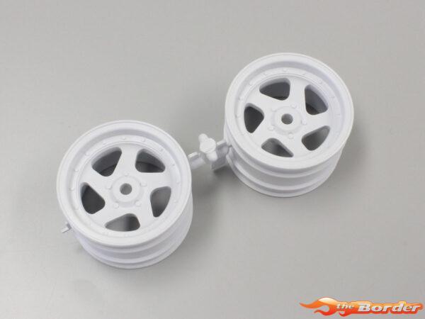Kyosho Wheel 5 Spokes White 1.7 Inches (2) Optima OTH244W