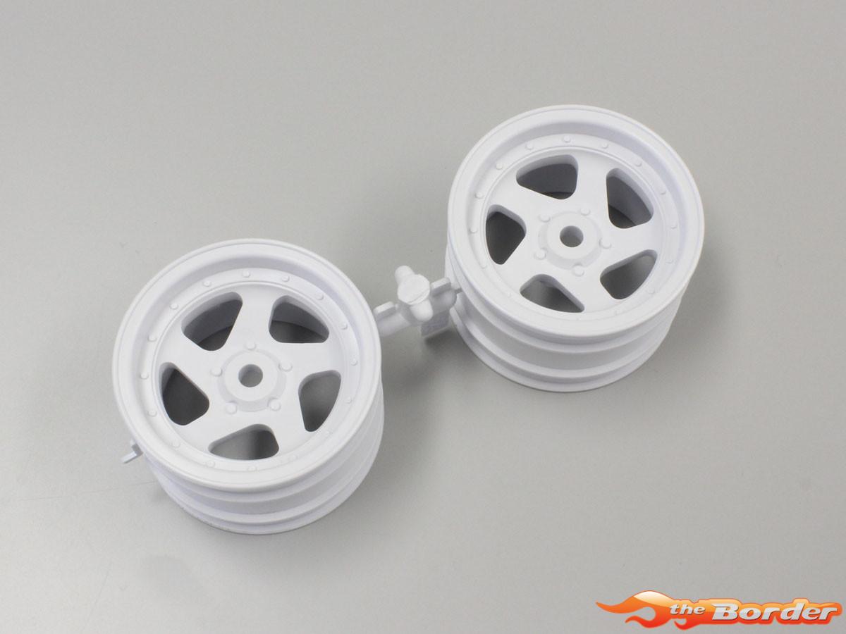 Kyosho Wheel 5 Spokes White 1.7 Inches (2) Optima OTH244W