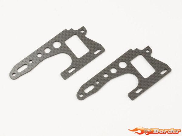 Kyosho Front Side Plate Set Optima (2) Carbon OTW105