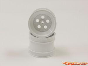 Kyosho White Rear Wheel 1.7 Inches (2) Tomahawk SCH008W