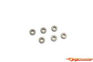 Kyosho Anodized Washer 3X7X2mm (6) - Gun Metal W0144GM