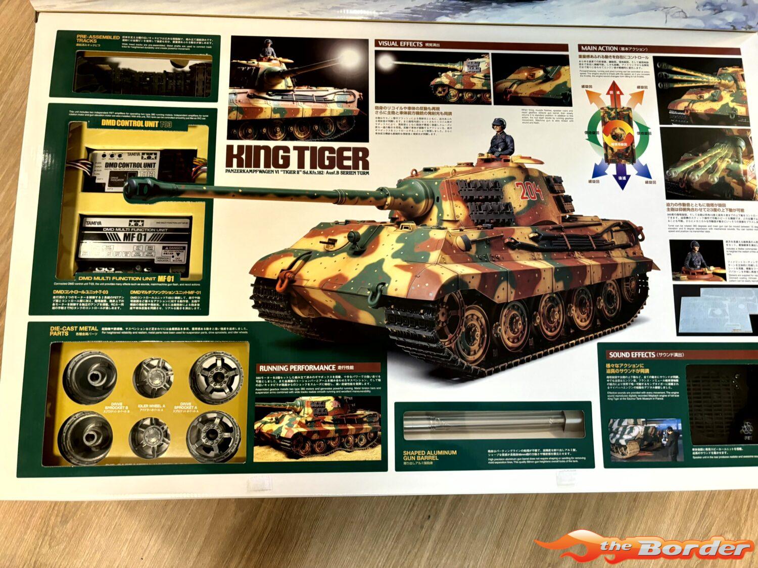 Tamiya 1/16 Rc Tank King Tiger Henschel tourelle peinte modèle complet Tamiya 1/16 Rc Tank King Tiger Henschel tourelle peinte modèle complet