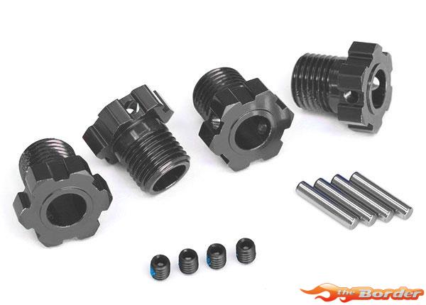 Traxxas Splined Wheel Hubs 17mm - Gray Alu 8654-GRAY