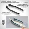 XRAY Composite Elevated Chassis Side Braces L+R - Graphite 321254-G - Afbeelding 3