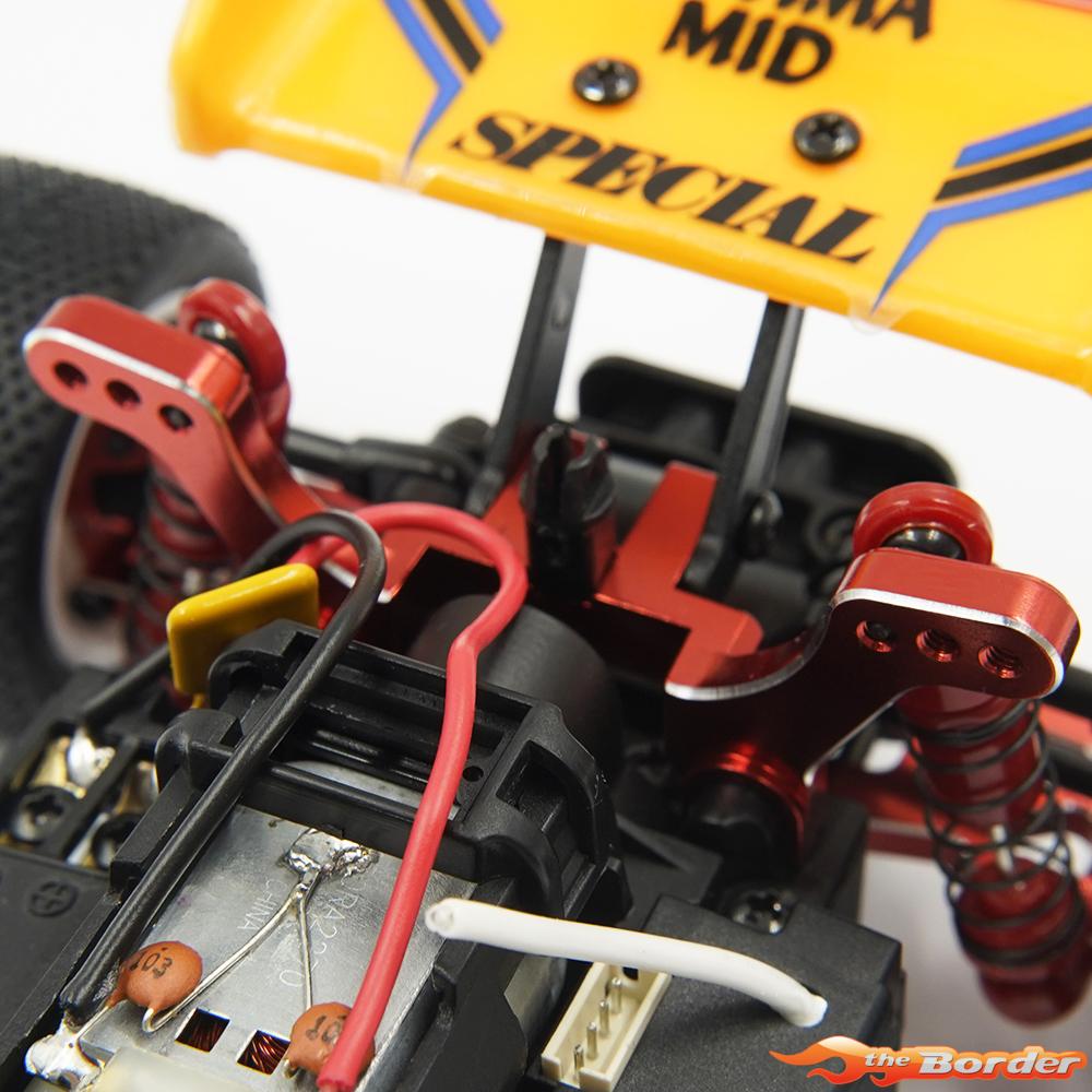 Yeah Racing Alum. Rear Damper Tower Red MB-010 KYMB-004RD - Afbeelding 3