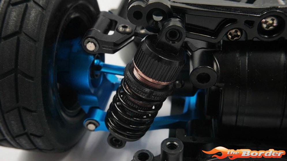Yeah Racing Aluminium Rapid Performance Upgrade Kit Blue for Tamiya TT-01E TATT-S06BU - Afbeelding 3