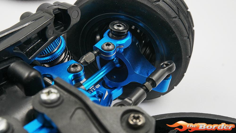 Yeah Racing Aluminium Rapid Performance Upgrade Kit Blue for Tamiya TT-01E TATT-S06BU - Afbeelding 7