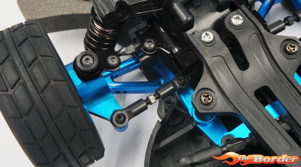 Yeah Racing Aluminium Rapid Performance Upgrade Kit Blue for Tamiya TT-01E TATT-S06BU - Afbeelding 4