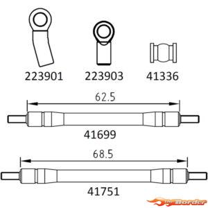 CrossRC Emo X - Balance Connecting Rod Group 97401103
