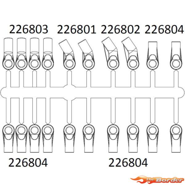 CrossRC Emo X - Ball Buckle Assembly 97401085