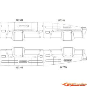 CrossRC Emo X - Car Fender (Bag T) 97401122