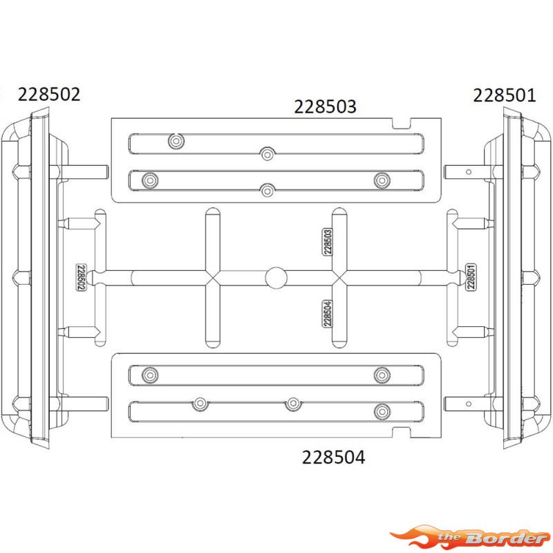 CrossRC Emo X - Car Side Bar (Bag M) 97401117