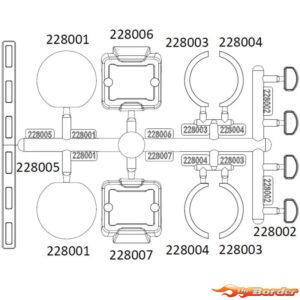 CrossRC Emo X - Car Transparent Lamp (Bag R) 97401120