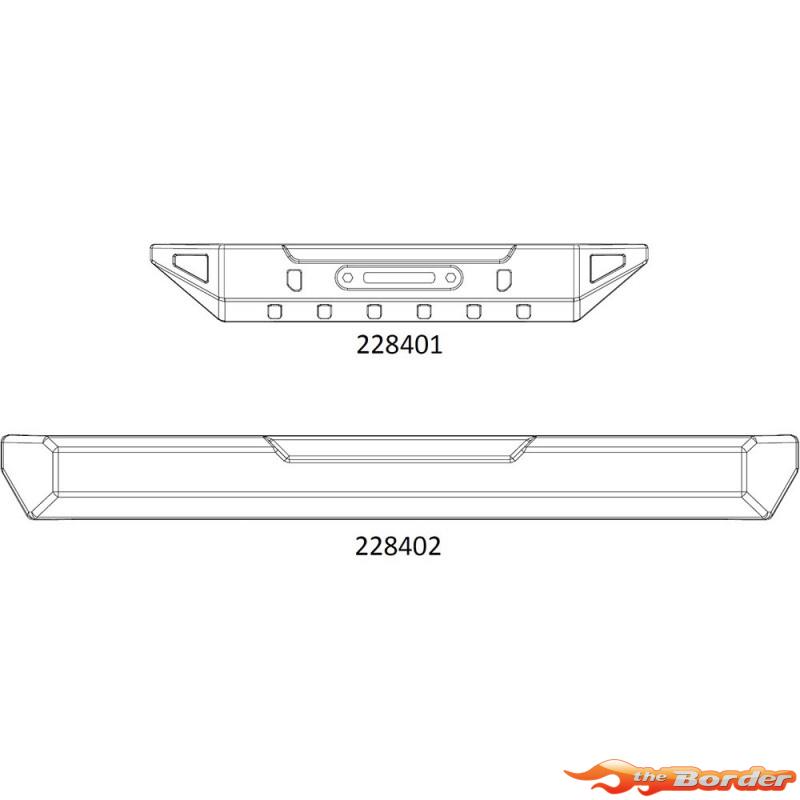 CrossRC Emo X - Front And Rear Bumper 97401084