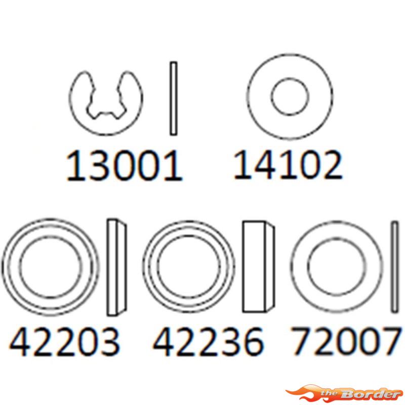 CrossRC Emo X - Gasket Assembly For Transmission 97401068