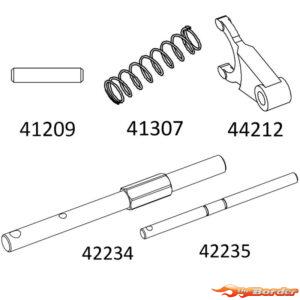 CrossRC Emo X - Shaft And Accessories For Gearbox 97401071