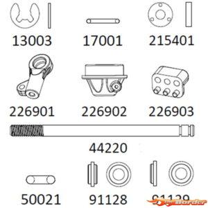 CrossRC Emo X - Shock Absorber Repair Kit 97401063