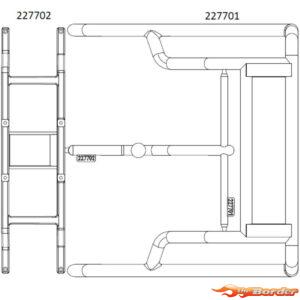 CrossRC Emo X - Tailpipe Rack (Bag 0) 97401118