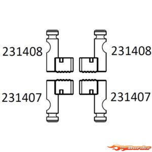 CrossRC Emo X2 - Car Shell Lock Handle 97401170