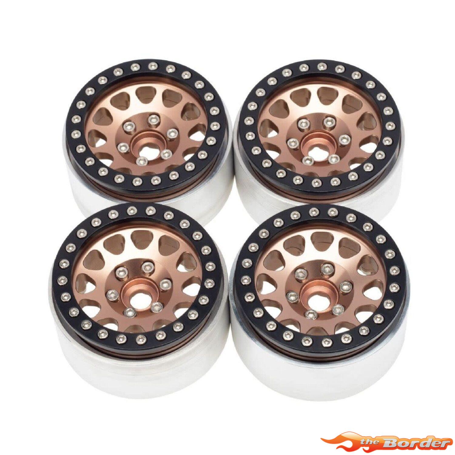 BRP 1.9'' Aluminum Triangle-Round Beadlock Crawler Wheels 4pcs/set DTCW03014C