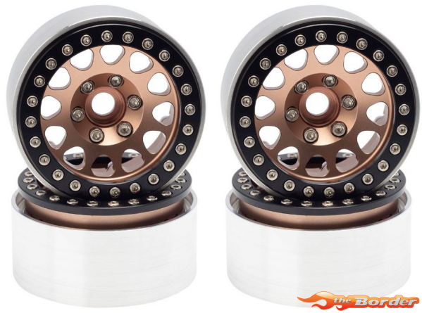 BRP 1.9'' Aluminum Triangle-Round Beadlock Crawler Wheels 4pcs/set DTCW03014C - Afbeelding 2