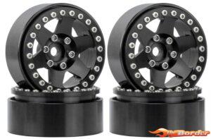 BRP 1.9'' Aluminum 6-Star Beadlock Crawler Wheels 4pcs/set DTCW04001