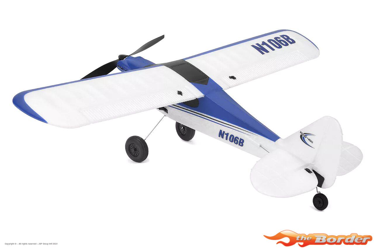 EZ-Wings Mini Cub S2 High-wing RTF 450mm (met 2 accu's) incl. attitude stabilisation (Blauw/Wit) - Afbeelding 9