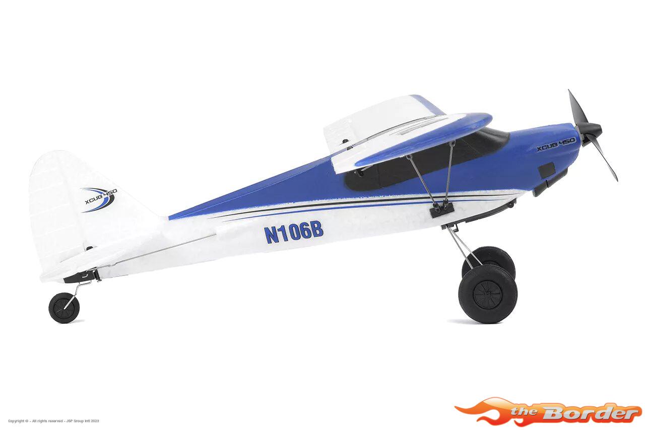 EZ-Wings Mini Cub S2 High-wing RTF 450mm (met 2 accu's) incl. attitude stabilisation (Blauw/Wit) - Afbeelding 11