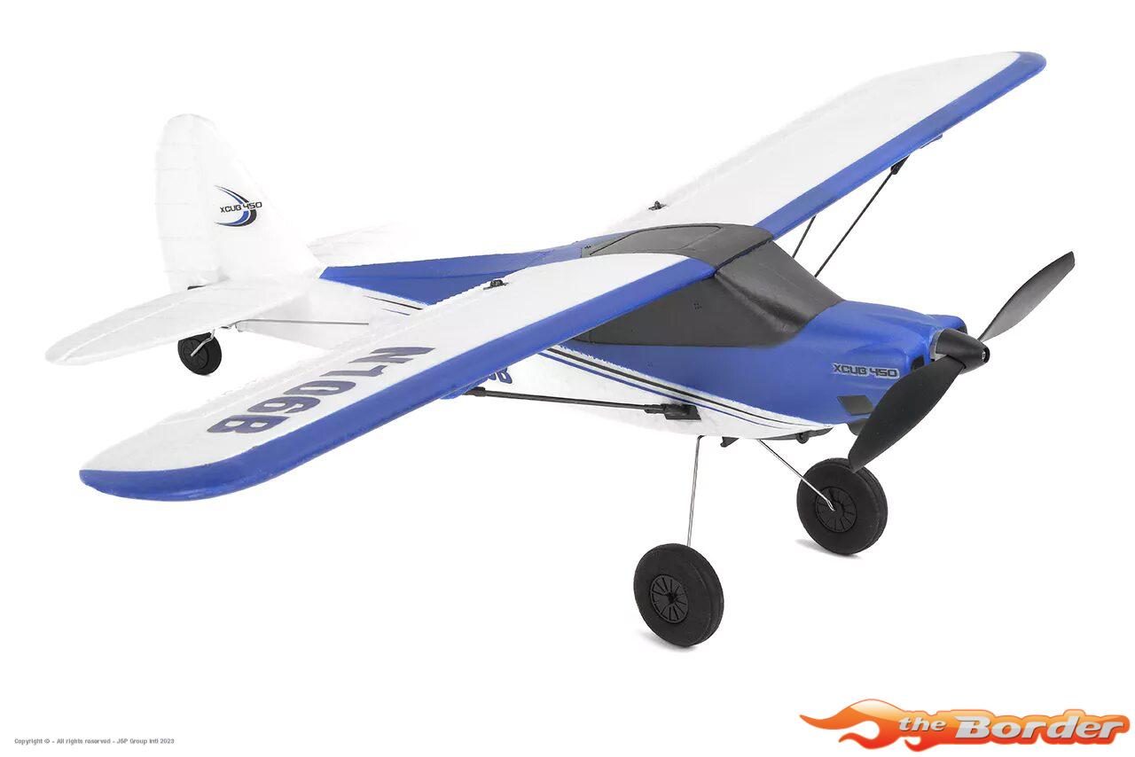 EZ-Wings Mini Cub S2 High-wing RTF 450mm (met 2 accu's) incl. attitude stabilisation (Blauw/Wit)