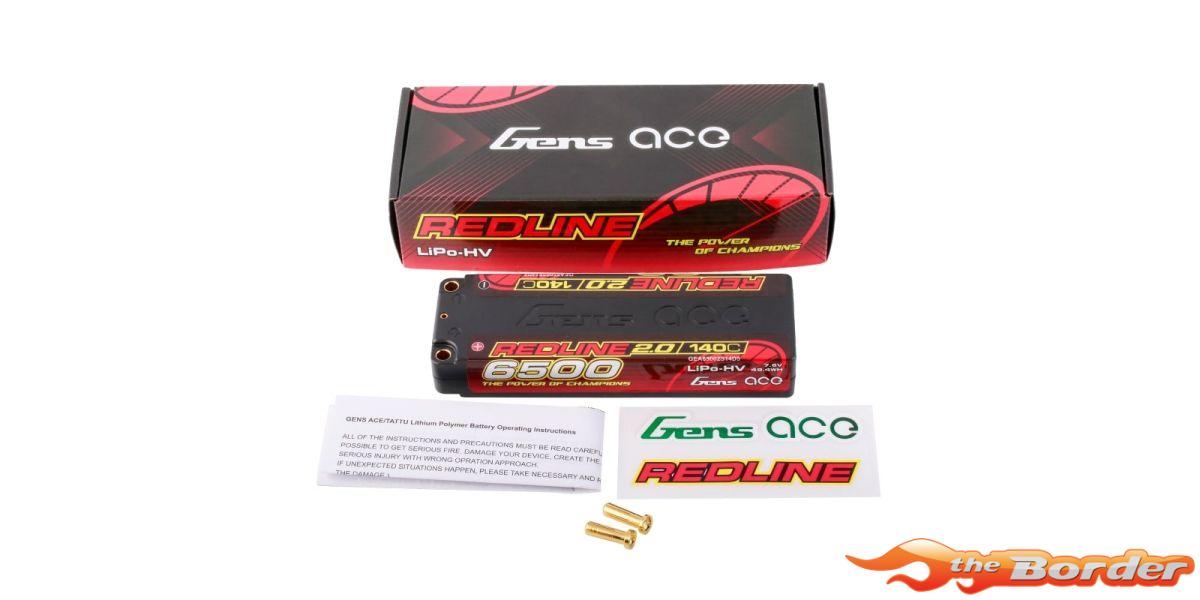 GensAce Redline 2.0 2S HV 7.6V -140C 6500mAh 65002S14D5 - Afbeelding 5
