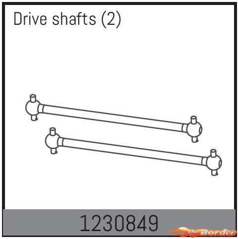 Absima Rear Drive Shafts (2) (Desert Buggy ADB 1.4) 1230849
