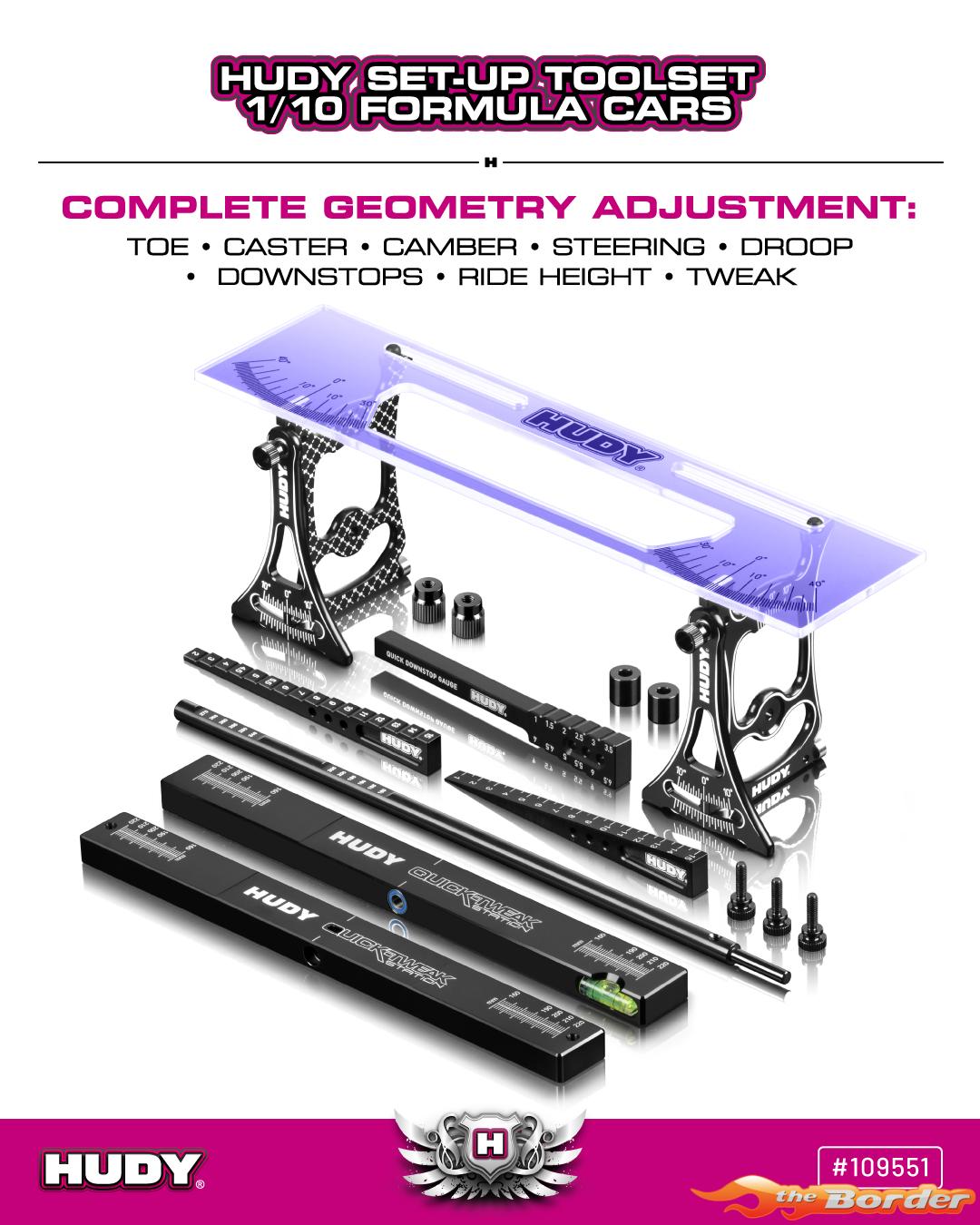 Hudy Set-Up Station & Set-Up Tools + Carrying Bag For 1/10 Formula Cars 109551 - Afbeelding 5