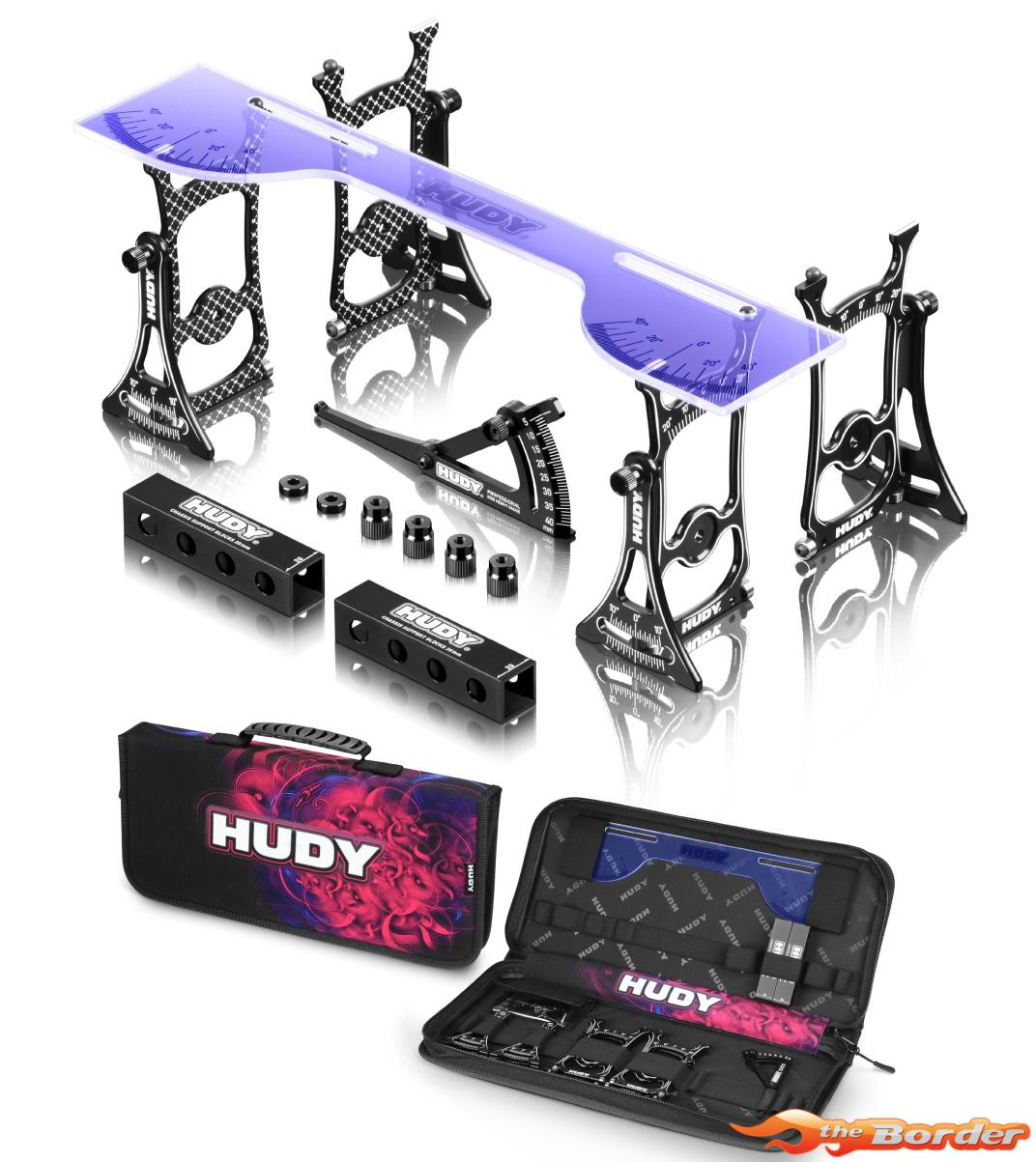 Hudy Set-Up Station & Set-Up Tools + Carrying Bag For 1/10 Off-Road Cars 108951