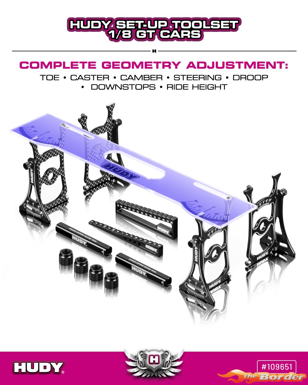Hudy Set-Up Station & Set-Up Tools + Carrying Bag For 1/8 GT 109651 - Afbeelding 8