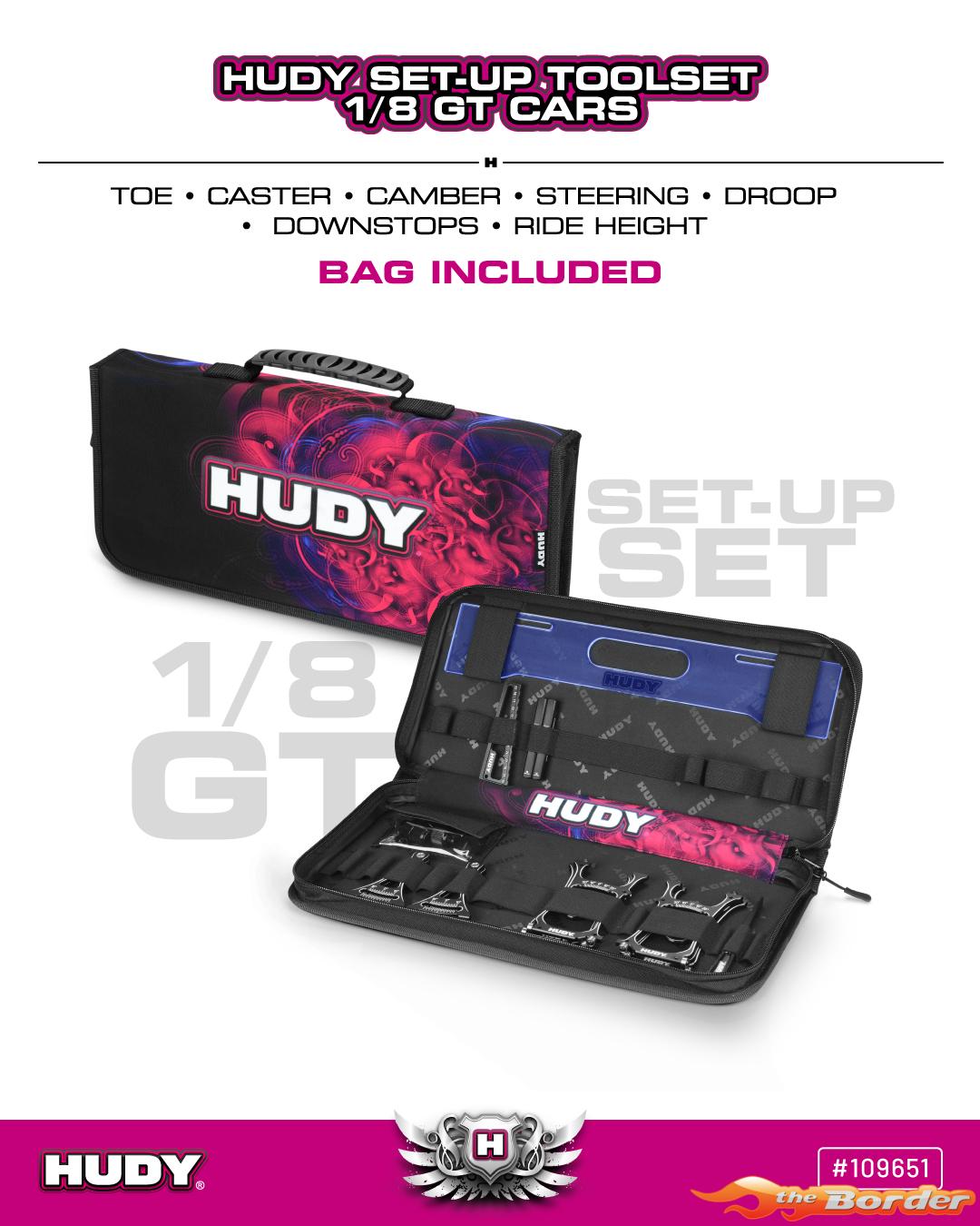 Hudy Set-Up Station & Set-Up Tools + Carrying Bag For 1/8 GT 109651 - Afbeelding 5