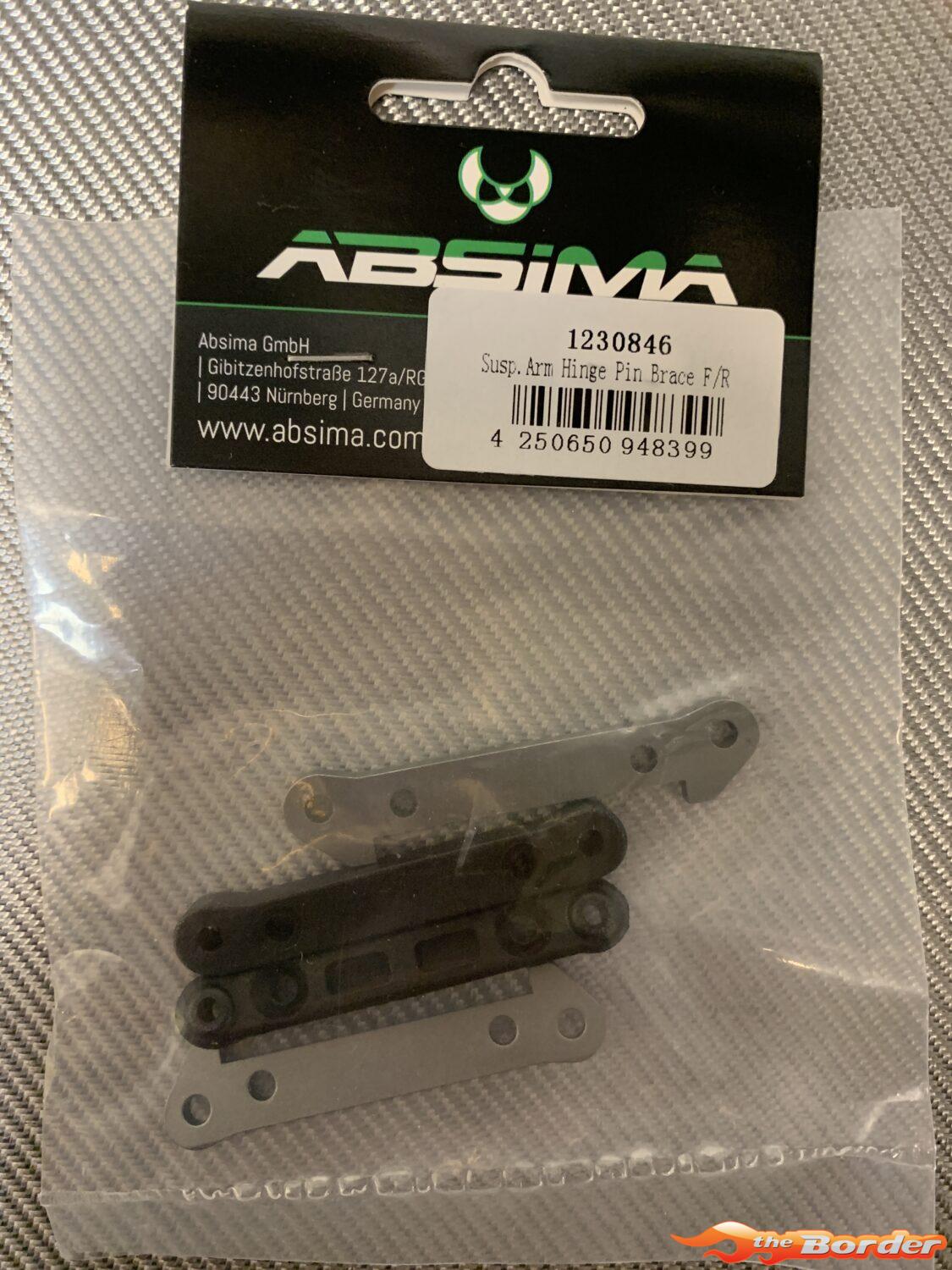 Absima Suspension Arm Hing Pin Brace F+R 1230846