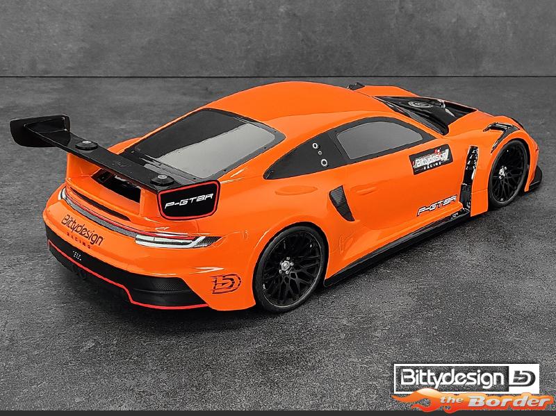BittyDesign P-GT3R 1/10 GT Clear Body 190mm BD-GT-190PGT3R - Afbeelding 7